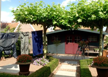 De was hangt te drogen bij Ostello "thoes"