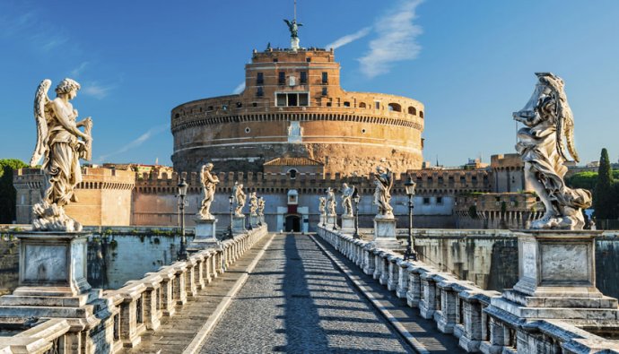 Ponte San Angelo met Castel San Angelo